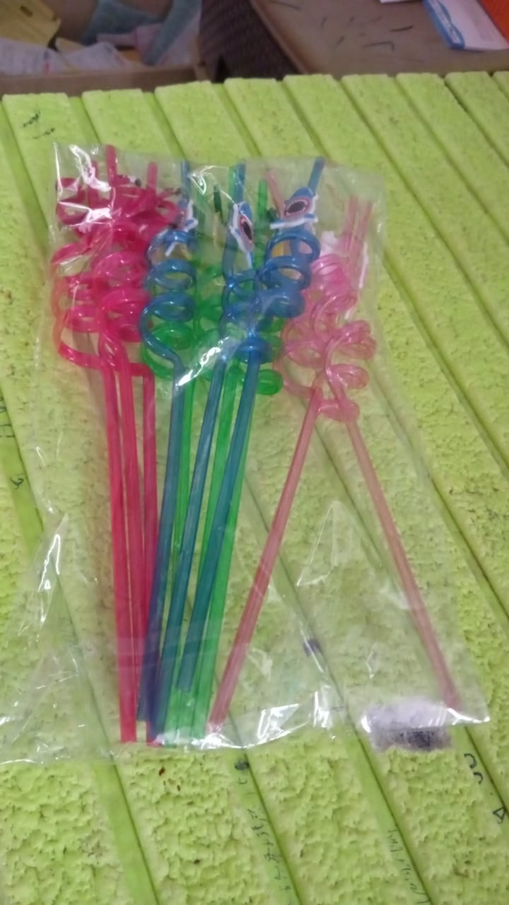 Reusable Plastic Straws (12 pcs Set / Mix Design) Reusable Plastic Straws (12 pcs Set / Mix Design)